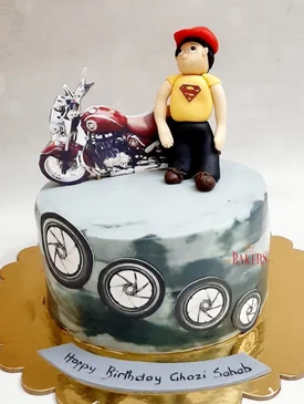 Birthday Cakes 17 Bike Theme Cake
